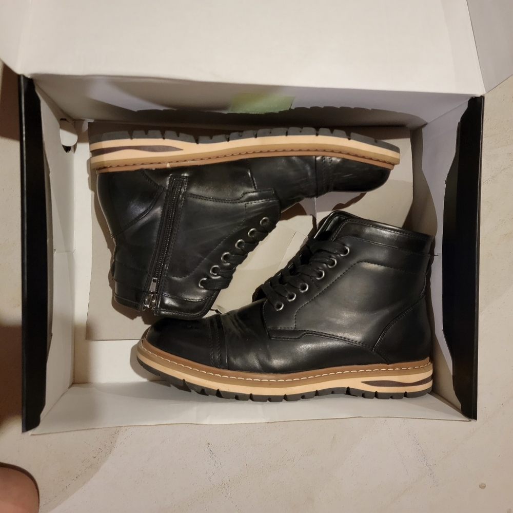 NWT Black Alfani Travis Ankle Boots - Men's Size 8, Women's Size 9.5